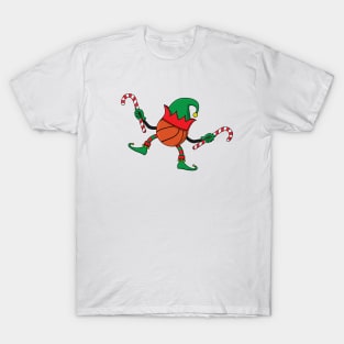 Christmas Basketball Elf T-Shirt